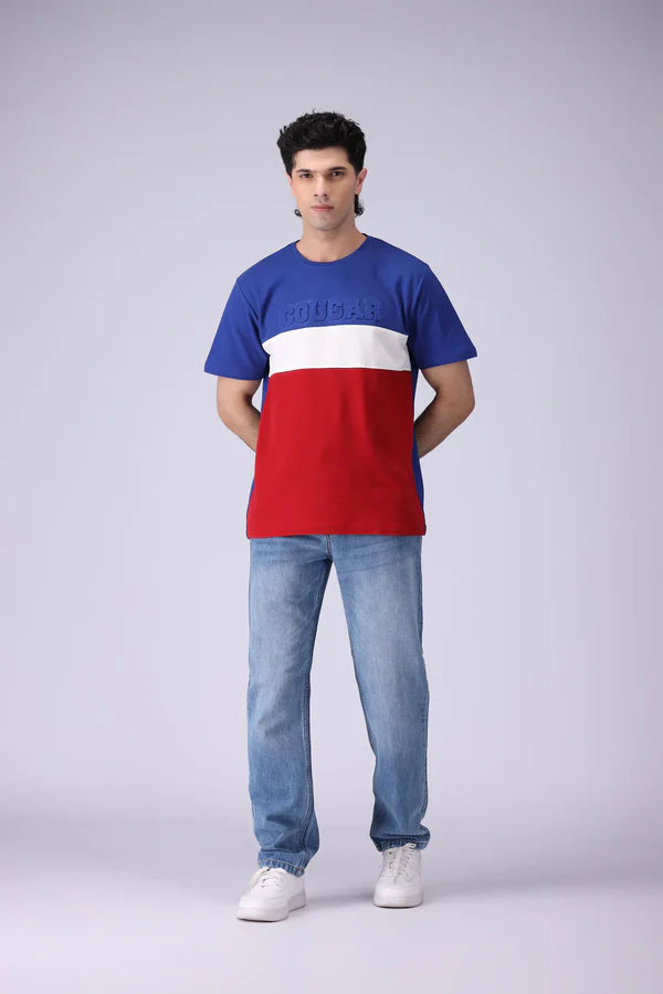 Relaxed Fit Paneled T-Shirt