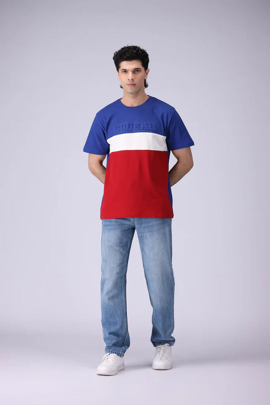 Relaxed Fit Paneled T-Shirt