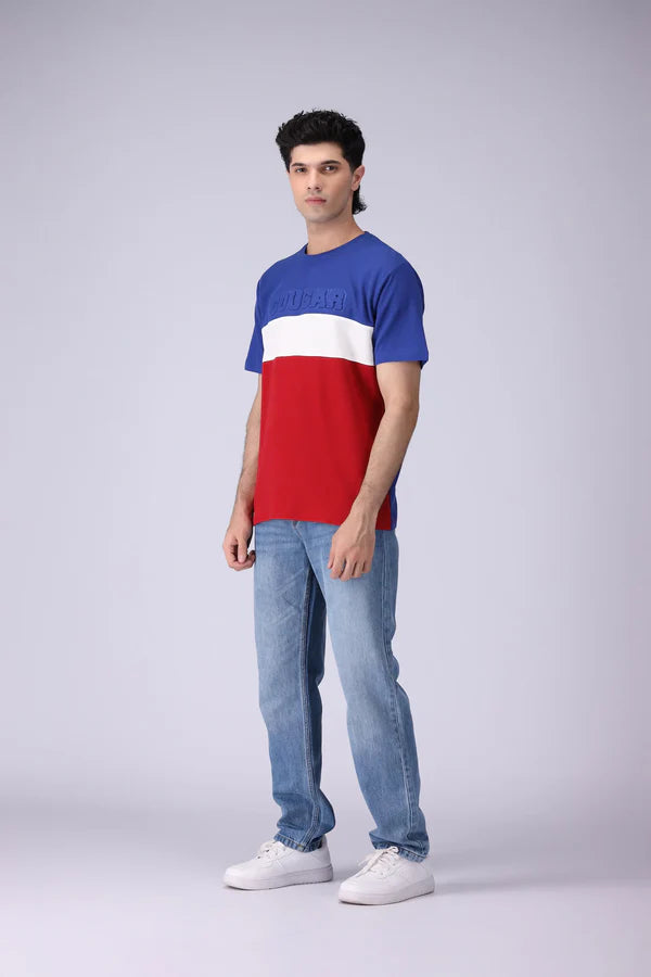 Relaxed Fit Paneled T-Shirt